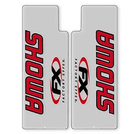 Factory Effex Fork Decal SHOWA Clear Base RED D0407
