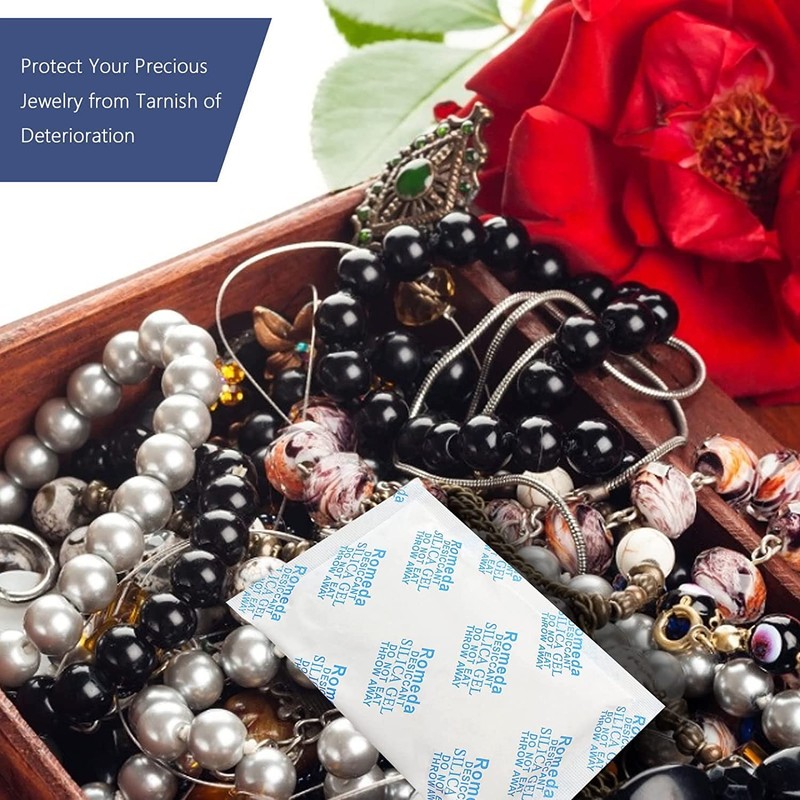 15 Pcs 20 Gram Silica Gel Packs, Transparent Desiccant, Desiccant