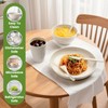 36-Piece Wheat Straw Dinnerware Sets for 6, Farielyn-X Unbreakable Reusable