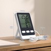 Ankilo Refrigerator Thermometer uk with Probe, Digital Freezer Thermometer Min/Max