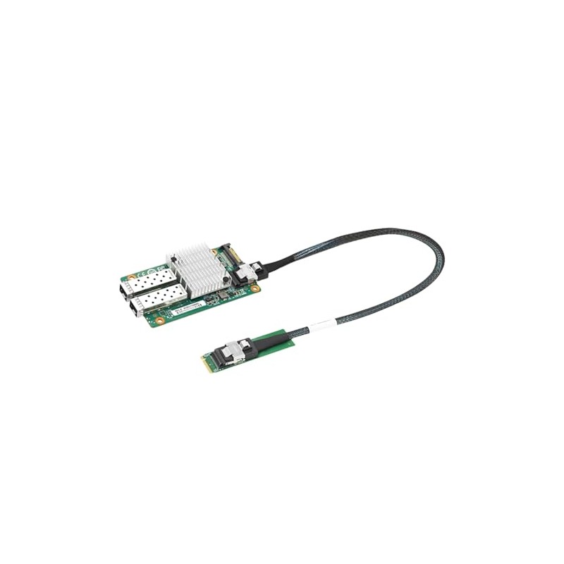 10G Dual Port to SFF-8087/M.2 Ethernet Network Adapter (Based on