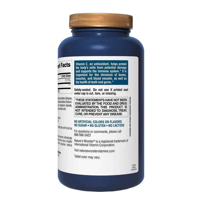 Nature's Wonder Vitamin C 1000 mg with Rose HIPS Tablets