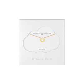 Estella Bartlett Modern Floral Necklace - Gold Plated