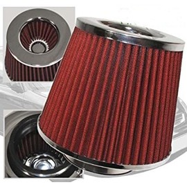 Air Intake Filter MAF Adapter + 3” Air Filter For 01 02 03 04 05 Sebring 2dr 2.4/3.0 (Include Red Air Filter)