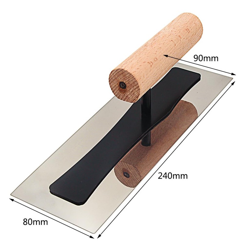 Japanese Venetian Plaster Finishing Trowel Set 4 PC Stainless Steel