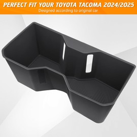 Car Cup Holder Fit for Toyota Tacoma 2024 2025 2026 Accessories Cup Holder Inserts Fit for Tacoma SR SR5 TRD Sport Off-Road 4th Gen Tacoma Accessories Interior Center Console Organizer Silicone