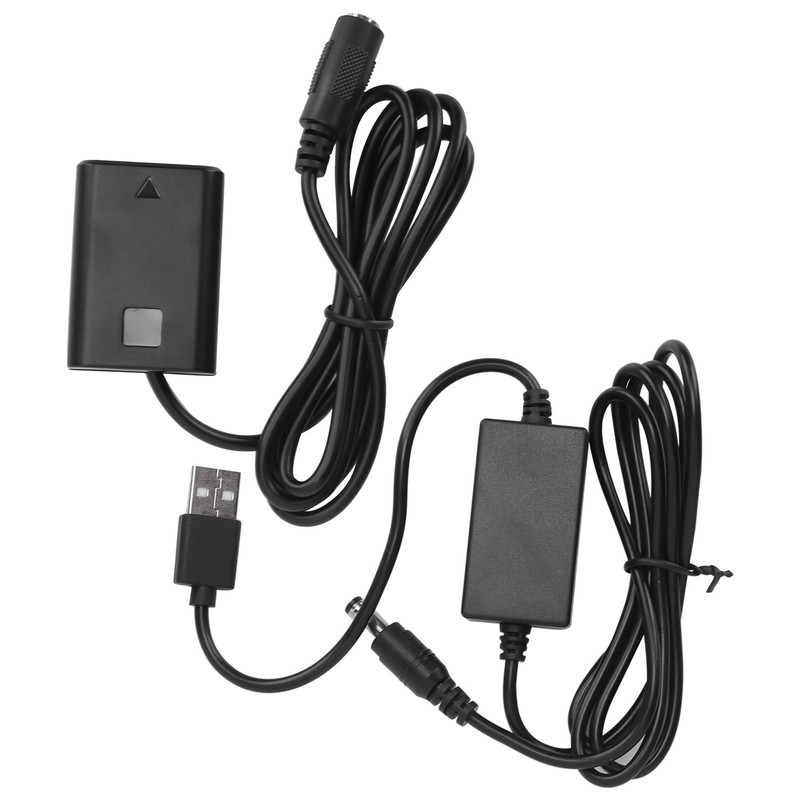 NPFW50 Dummy Battery DC Coupler Power Adapter with USB Drive