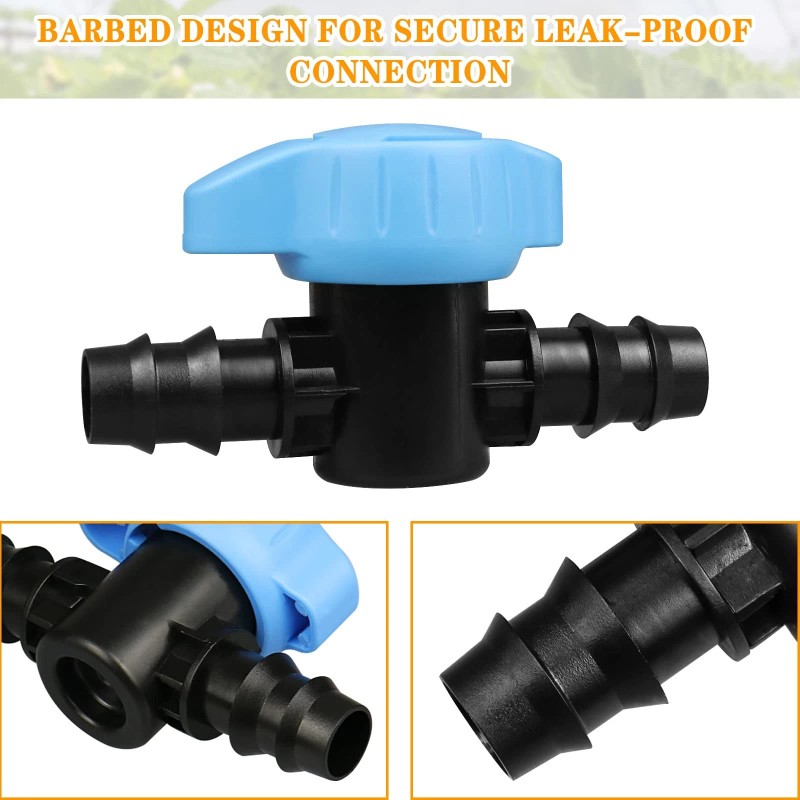 Gardrip 5 Pack 1/2 Inch Drip Irrigation Valve: 1/2 in.