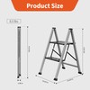 2 Step Aluminum Ladder, 800 lbs Capacity, Folding Step Stool
