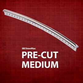 StewMac Pre-Cut and Pre-Radiused Fretwire Set, Medium/Medium, 7.25" Radius, 24-pieces