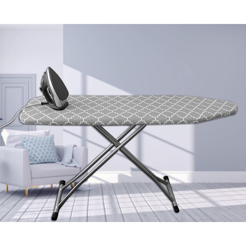 Neccom Ironing Board Cover and Pad Standard Size 15"x54", Resists