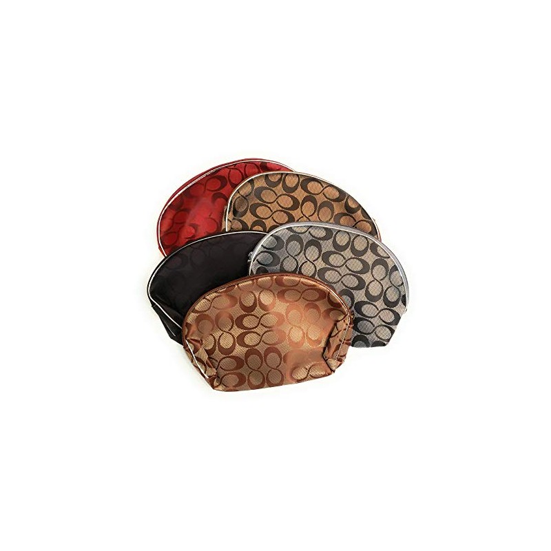 5" X 8" Infinity Pattern Large Zipper Cosmetic All Purpose