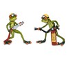 Set of 2 Decorative Figures – FROG Frogs FIRE BRIGADE