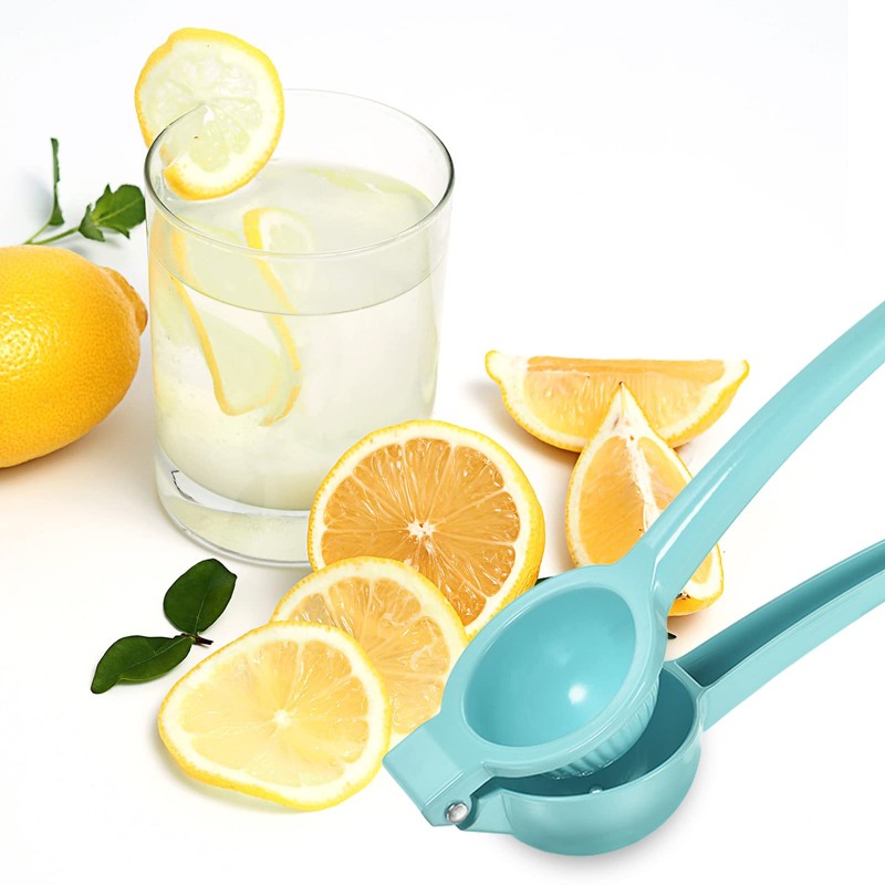 sourcing map Manual Hand Squeezer, Aluminium Alloy Lemon Orange Citrus