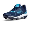 Boombah Viper Pureknit Men's Molded Cleat - Status - Navy/Columbia