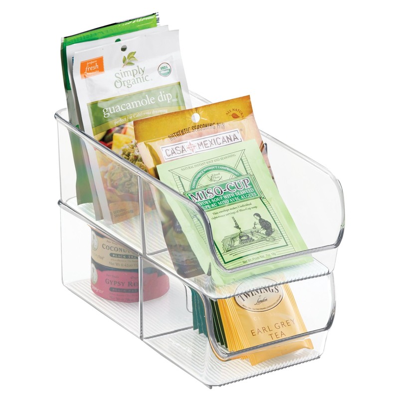iDesign Divided Packet Organizer for Kitchen and Pantry Storage -