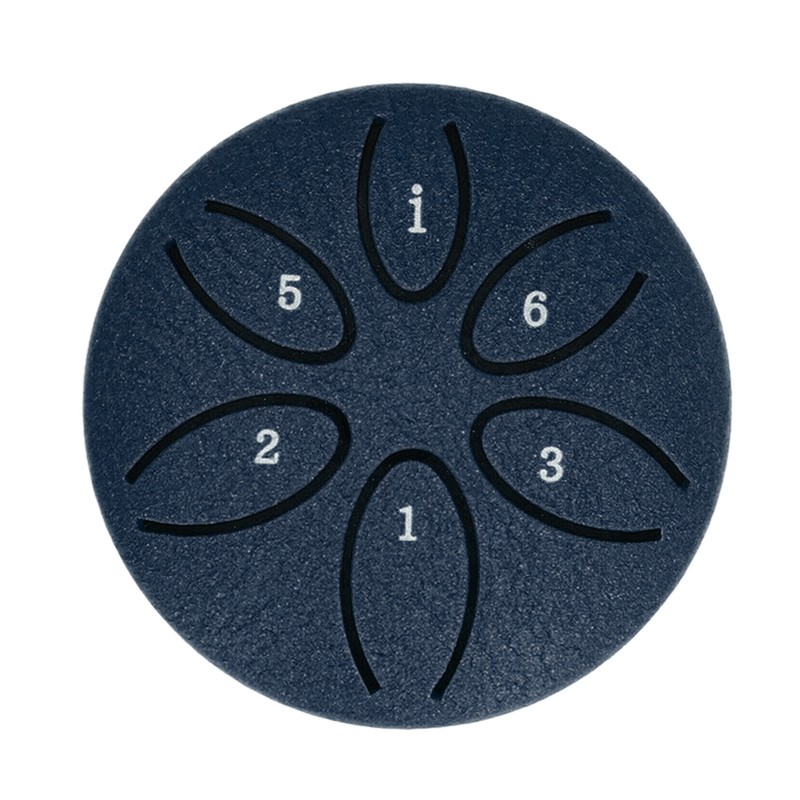 Tongue Drum 3inch 6 Tone Steel with 1pcs Drumstick Mini