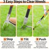 50” Weed Puller Tool, Heavy-Duty Weeder Tool with Long Handle,