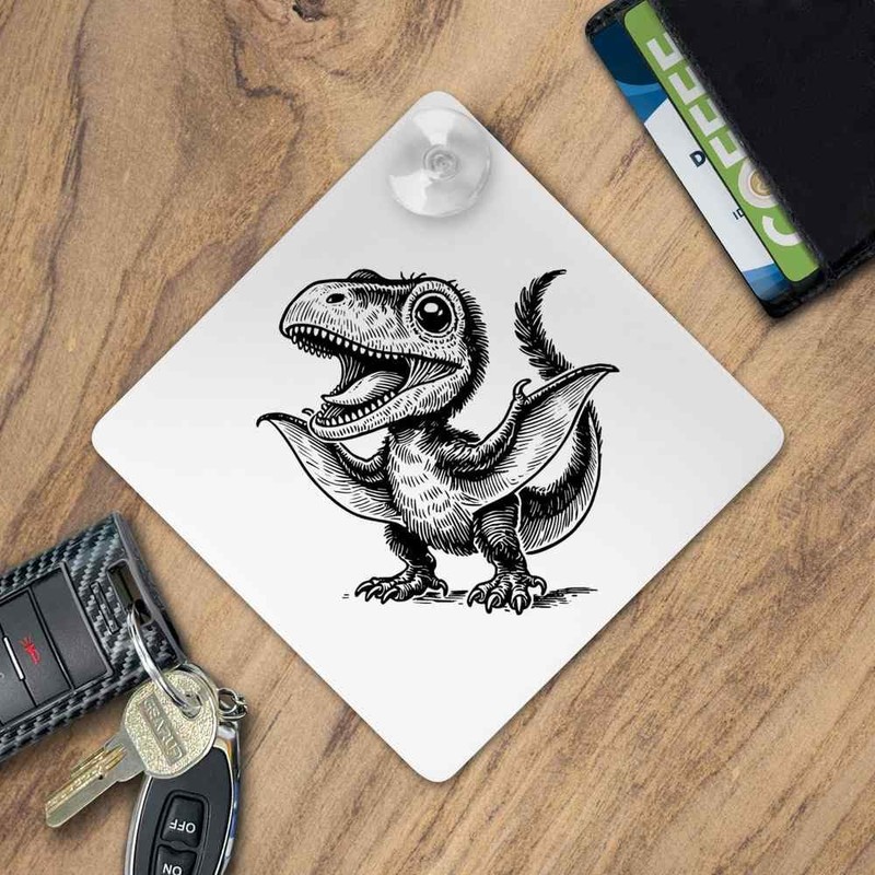 'Happy Baby Pterodactyl' Suction Cup Car Window Sign (CG00028232)