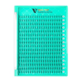 VAVALASH 320 Fans Premade Wispy Lash Fans Eyelash Extensions,5D 0.07 Thickness C Curl,Premade Spikes Fans Pointed Base,Wispy Promade Fans Volume Lash Extensions (Wispy-320 Fans-5D-0.07-C-8-15mm)