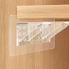 12 Pieces Large Size Adhesive Shelf Bracket, Double Row Thickened