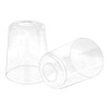 Anmire 2 Pack Clear Seeded Glass Shade, Modern Light Fixture