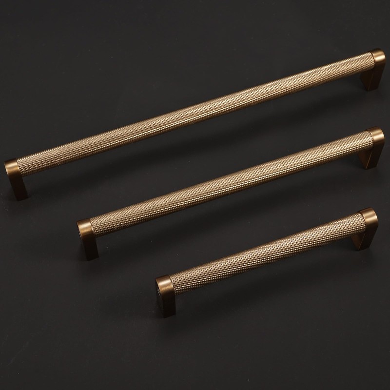 BUKOBYHE 10 Pack 12-5/8 Inch (320mm) Champagne Copper Kitchen Cabinet