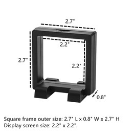 Dicunoy 30 PCS 3D Floating Display Cases, 2.2" Black Coins Display Frame with Stands, Floating Jewelry Holder Cases for Crystal Shells, Fossils, Gems, Pearl, Minerals, Rocks, Pins