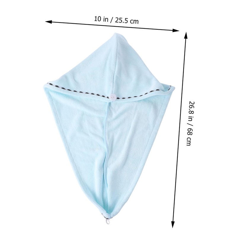 BIUDECO 2pcs Microfiber Hair Dry Caps -Dry Towel Wraps for