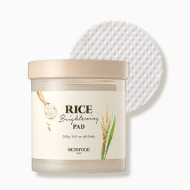 skin food [Skinfood] Rice brightening pore moisturizing clear pad 60 sheets 250g / [스킨푸드] 라이스 브라이트닝 모공촉촉 맑음 패드 60매 250g