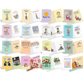 Stonehouse Collection All Occasion Assortment - Full Color Front & Inside! - Bulk Set Funny Holiday Cards & Everyday Cards- Boxed All Occasion Cards With Greeting Inside (All Occasion #1)