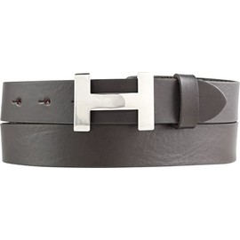 BELTINGER Hanna Women's Belt Made of Full Cowhide Leather, 3 cm, Slim Leather Belt for Women, 30 mm, Shiny Silver, Brown, silver