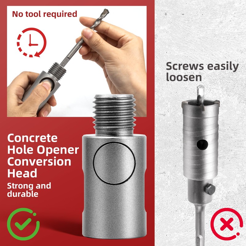 220 mm SDS Plus Extension Shank for Drill Bits Drill