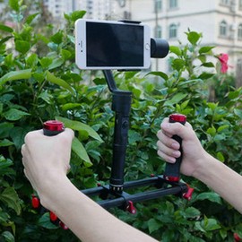 Camera Dual Grip Extender Handle Stabilizer Rig Accessories for Feiyu Viewer Aluminium Alloy Black 30.5 x 10 x 16.5 cm 500G