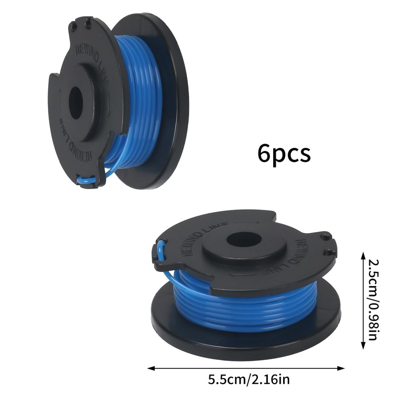 COEWUR 6 PCS AC14RL3A Strimmer Spool Trimmer Line Replacement for