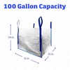 DURASACK Heavy Duty Builder's Bulk Bags 100-Gallon White Woven Polypropylene