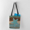 CafePress Starfish Coastal Weathered 13"x13" Reusable Grocery Shopping Sling Tote