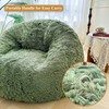 XeGe 5FT Giant Fluffy Bean Bag Chair Cover(No Filler), Ultra