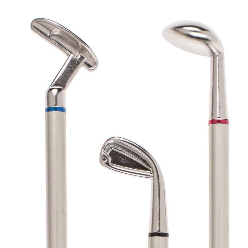 MIJOMA Set of 3 Ballpoint Pens Golf Clubs Golf Pens