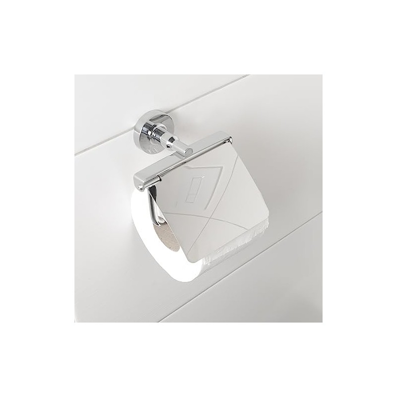wohnfreuden Toilet Roll Holder Chrome Bathroom