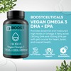 BoostCeuticals Vegan Omega 2 1000mg Algae Omega Plant-Based No Stearates