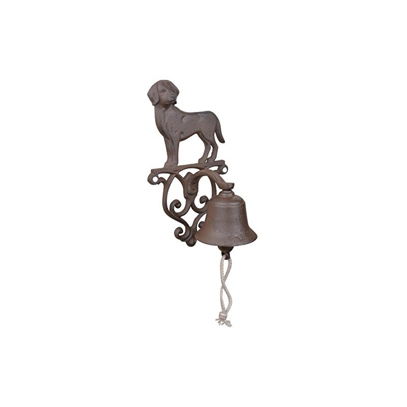 Esschert Design DB83 Rustic Cast Iron Doorbell Dog