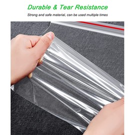 Flyoo Pack of 200 Ziplock Bags, Transparent, 6 x 8 cm Plastic Bags, Sealable, Zip Bags, Resealable Waterproof Plastic Bags, Plastic Bags with Closure, Can be Used on Kitchen