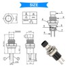 Gebildet 24 pieces 7 mm mini momentary push button, SPST
