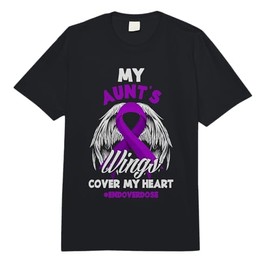 My Aunt's Wings Cover My Heart End Overdose Comfort Colors Adult Heavyweight T-Shirt