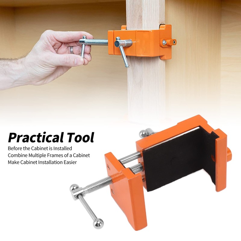 2pcs Aluminum Alloy Cabinet Claw Clamps for Installing Cabinet Front