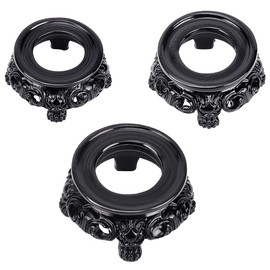 beinkmake 3pcs 3sizes Crystal Ball Base Resin Display Stand Base for Crystal Ball Sphere Globe Crystal Sphere Hollow Holder for Stone Decorations