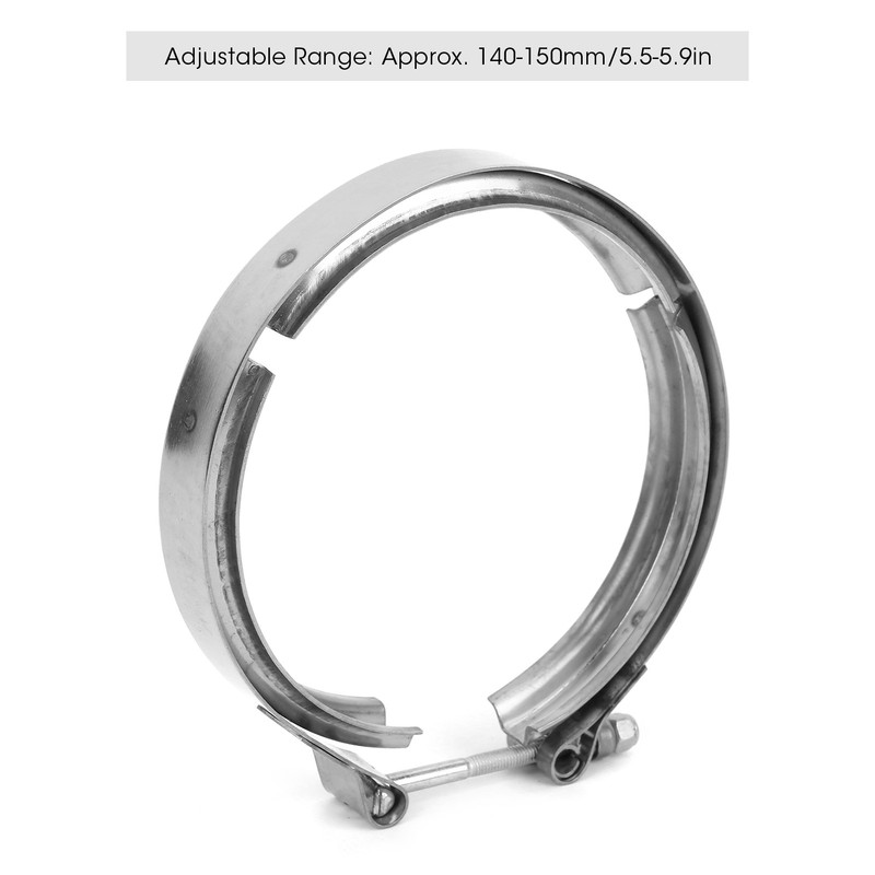 Turbocharger Exhaust V-Band Clamp 186917 Stainless Steel Fit for Cummins
