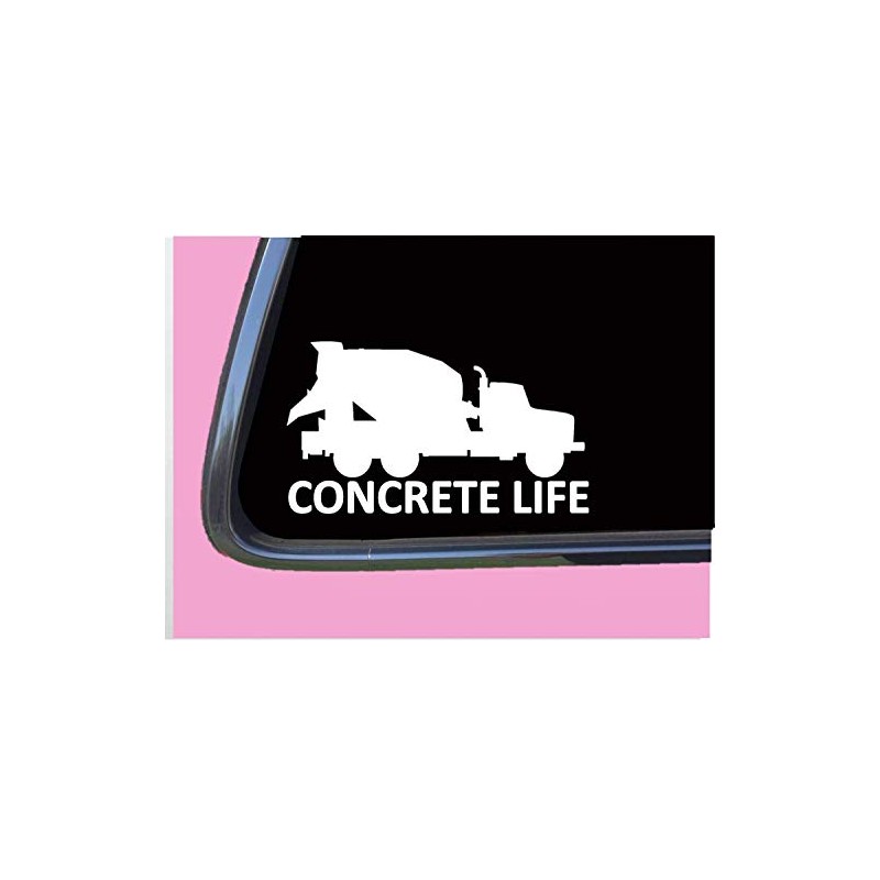 Concrete Life Sticker 8" Decal tp 1214 Truck finisher