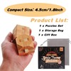 Holzsammlung Set of 9 Wooden Brain Teaser Puzzles, 3D IQ